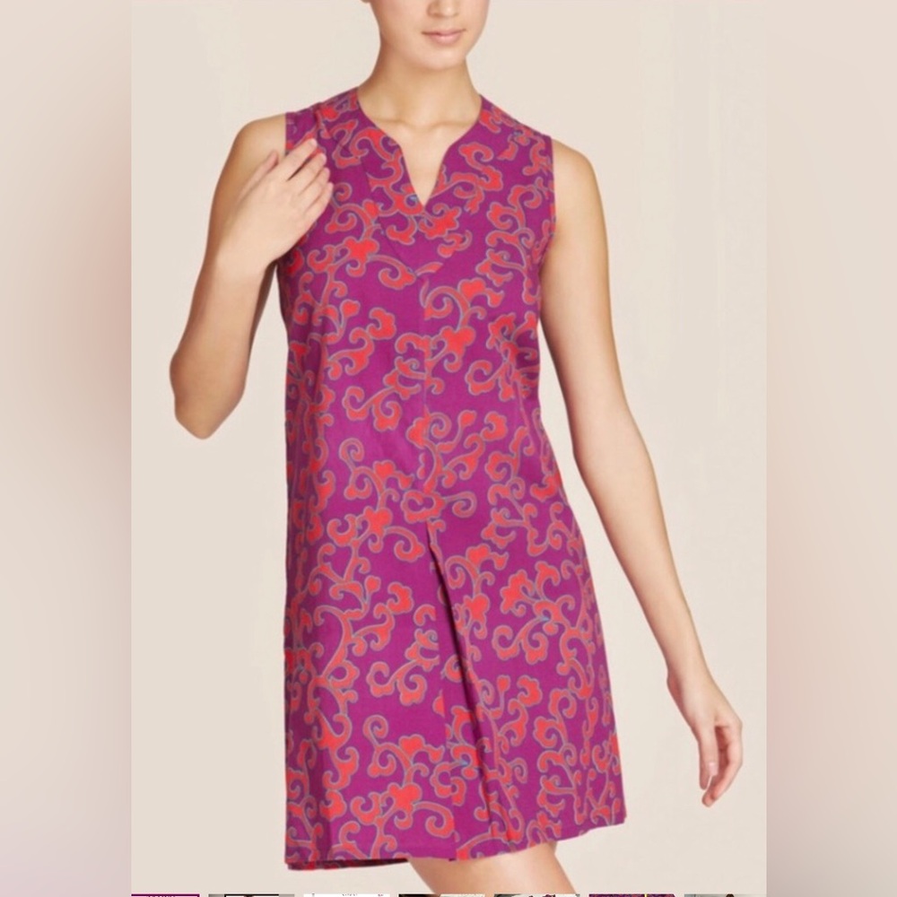 NATORI “Tayo” Sleeveless Tunic Dress 100% Cotton size L